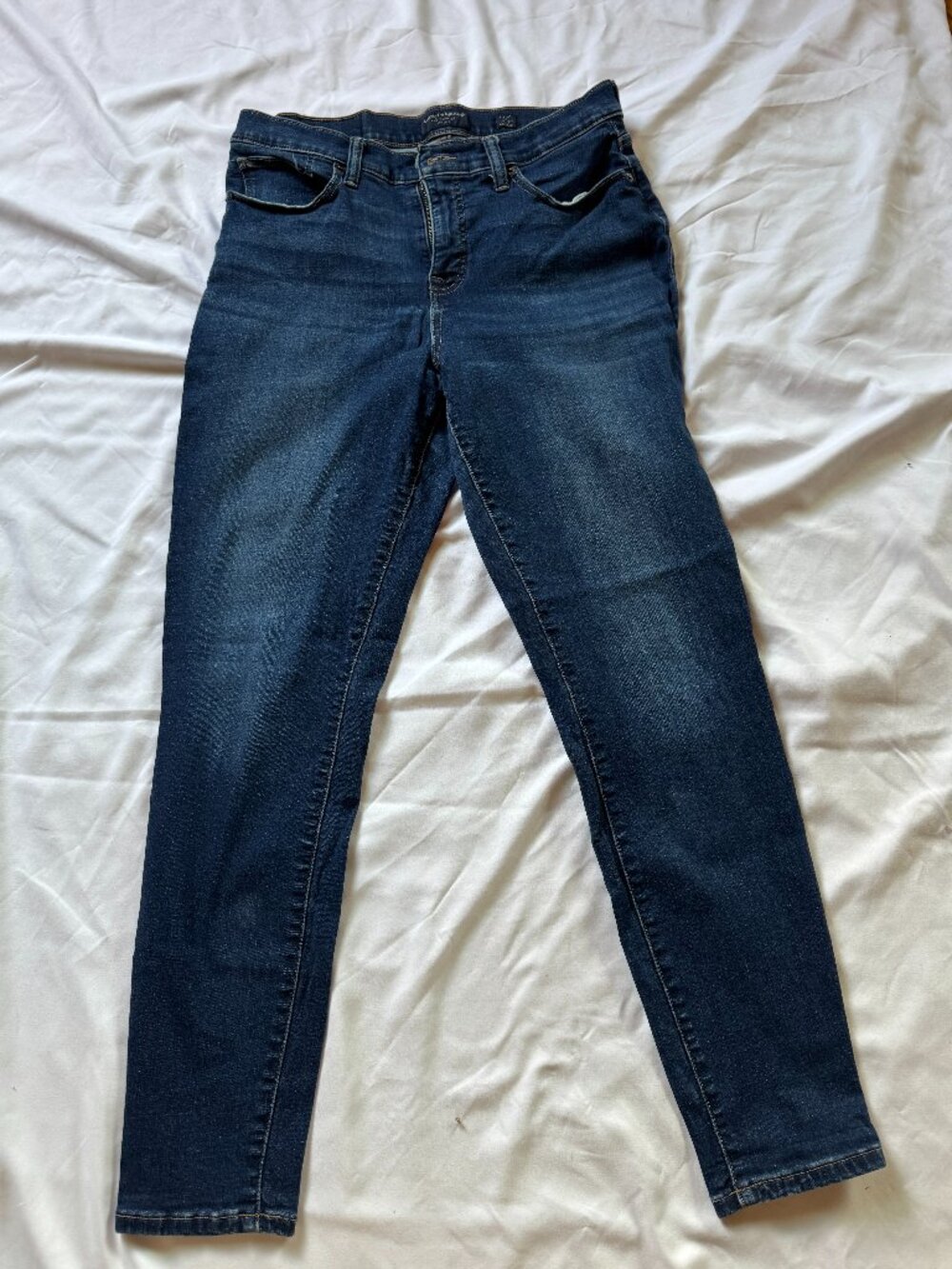 Lucky Brand Lolita Skinny Jeans Womens 12/31 Dark Wash Stretch Denim